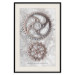 Poster Silver Cogs - industrial composition with two metal gears 118916 additionalThumb 18