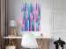 Poster Colorful Pistons - modern abstraction in multicolored rounded stripes 119216 additionalThumb 23