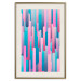 Poster Colorful Pistons - modern abstraction in multicolored rounded stripes 119216 additionalThumb 19