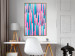 Poster Colorful Pistons - modern abstraction in multicolored rounded stripes 119216 additionalThumb 5