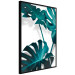Poster Emerald Nature - tropical green monstera leaves on a white background 123416 additionalThumb 10