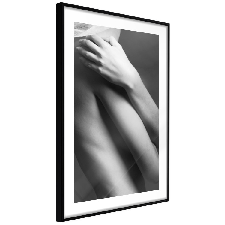Poster Support - black and white photograph of human body on dark background 123616 additionalImage 13
