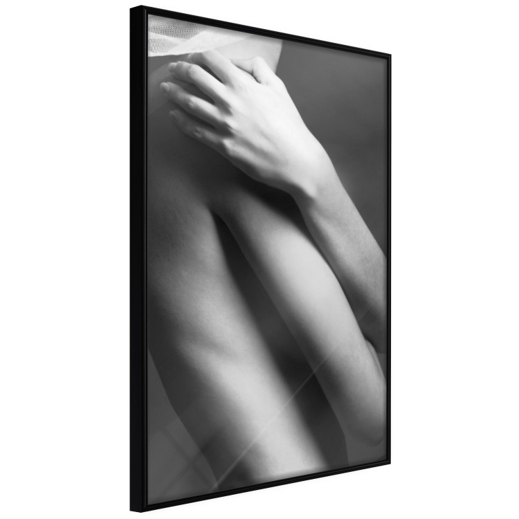 Poster Support - black and white photograph of human body on dark background 123616 additionalImage 12