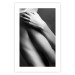 Poster Support - black and white photograph of human body on dark background 123616 additionalThumb 25
