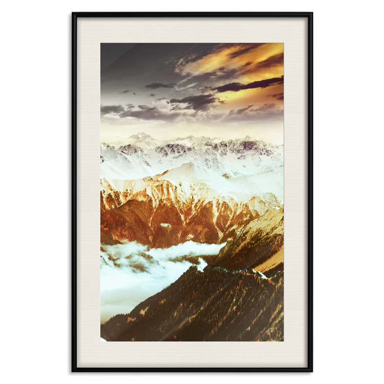 Poster Copper Mountains - mountain landscape against backdrop of clouds and sky 123816 additionalImage 18