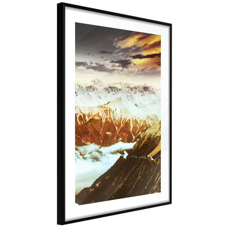 Poster Copper Mountains - mountain landscape against backdrop of clouds and sky 123816 additionalImage 13