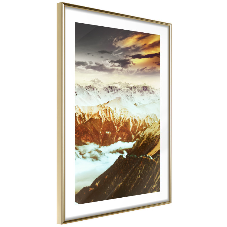 Poster Copper Mountains - mountain landscape against backdrop of clouds and sky 123816 additionalImage 8