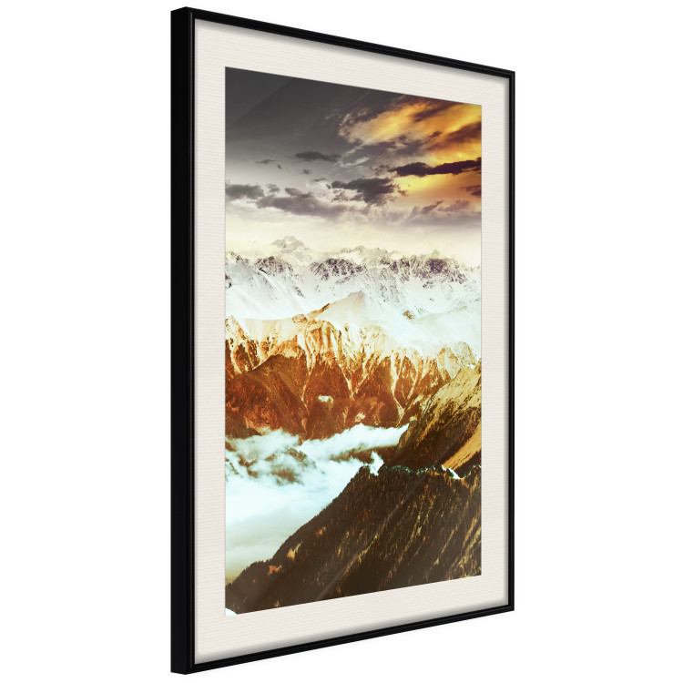 Poster Copper Mountains - mountain landscape against backdrop of clouds and sky 123816 additionalImage 3