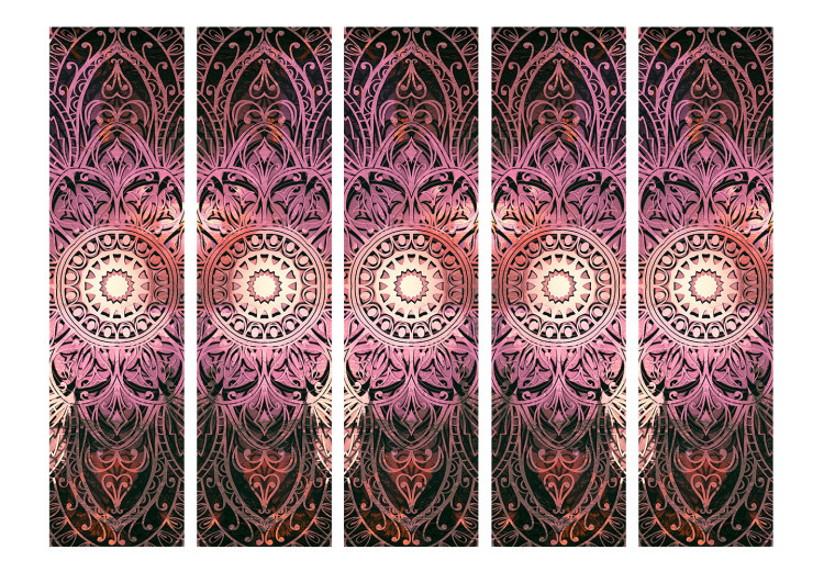 Folding Screen Harmony of Detail II (5-piece) - oriental Mandala in Zen style 124116 additionalImage 3