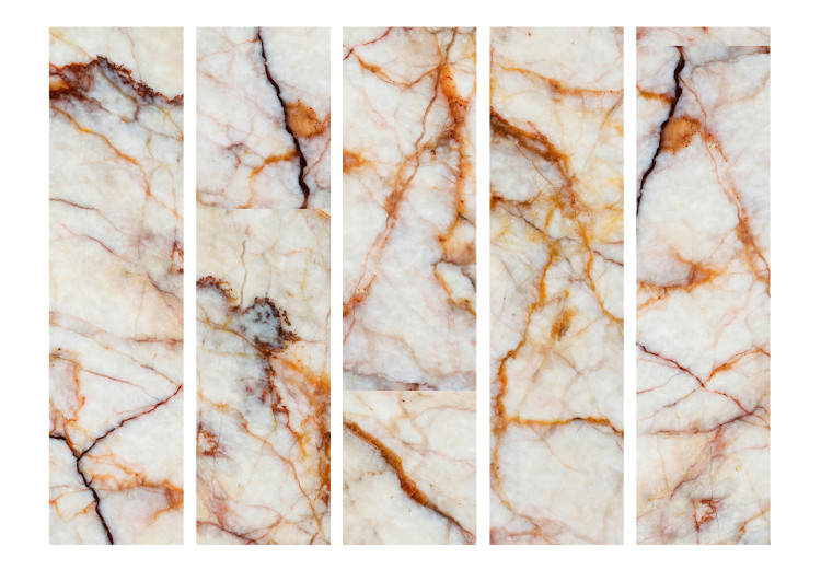 Room Separator Marble Slab II (5-piece) - light background with a stone texture 124316 additionalImage 3