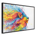 Wall Poster Lion in Colors - abstract colorful animal in artistic motif 127816 additionalThumb 11