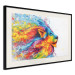 Wall Poster Lion in Colors - abstract colorful animal in artistic motif 127816 additionalThumb 2