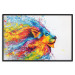 Wall Poster Lion in Colors - abstract colorful animal in artistic motif 127816 additionalThumb 16