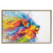 Wall Poster Lion in Colors - abstract colorful animal in artistic motif 127816 additionalThumb 21