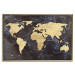 Wall Poster Golden World - elegant continents and dark seas on a world map 128816 additionalThumb 21