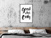 Wall Poster Good Vibes Only - black and white typographic composition in English 128916 additionalThumb 18