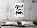 Wall Poster Good Vibes Only - black and white typographic composition in English 128916 additionalThumb 4