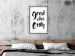 Wall Poster Good Vibes Only - black and white typographic composition in English 128916 additionalThumb 24