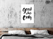 Wall Poster Good Vibes Only - black and white typographic composition in English 128916 additionalThumb 12