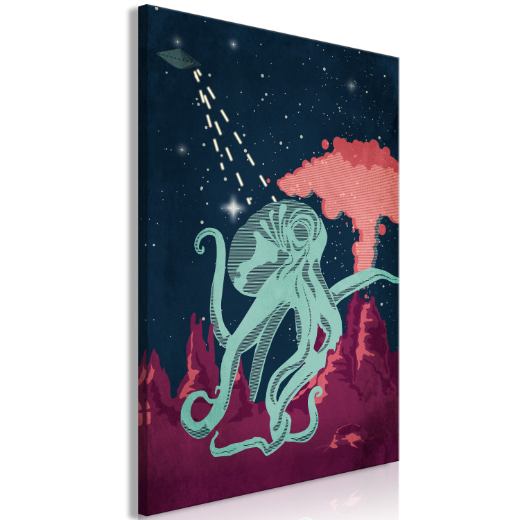 Canvas Cosmic Octopus (1-part) vertical - abstract composition 129116 additionalImage 2