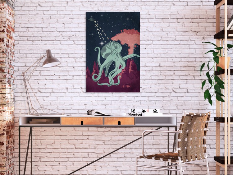 Canvas Cosmic Octopus (1-part) vertical - abstract composition 129116 additionalImage 3