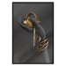 Wall Poster Royal Gifts - black hand with golden accessories on a dark background 130516 additionalThumb 16