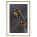 Wall Poster Royal Gifts - black hand with golden accessories on a dark background 130516 additionalThumb 16