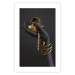 Wall Poster Royal Gifts - black hand with golden accessories on a dark background 130516 additionalThumb 19