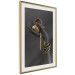 Wall Poster Royal Gifts - black hand with golden accessories on a dark background 130516 additionalThumb 3