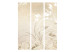 Room Separator Symphony of Senses (3-piece) - floral ornaments on a beige background 132716 additionalThumb 3