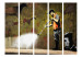 Room Divider Banksy - Cave Painting II (5-piece) - man and graffiti in background 133316 additionalThumb 3