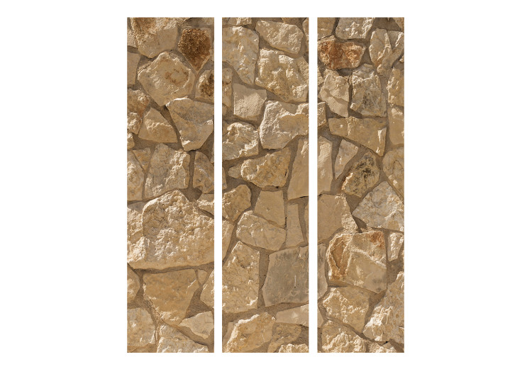 Room Divider Sunny Monolith (3-piece) - brown composition with wall texture 133516 additionalImage 3