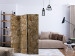 Room Divider Sunny Monolith (3-piece) - brown composition with wall texture 133516 additionalThumb 4