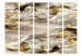 Folding Screen Golden Nebula II - abstract and golden pattern with a slight 3D illusion 133716 additionalThumb 3