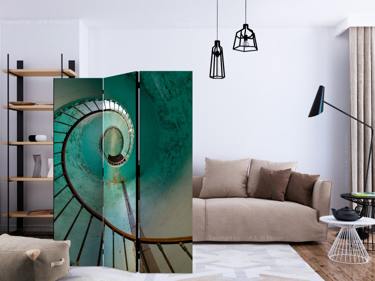 Room Separator Lighthouse - Stairs - turquoise spiral staircase 133816 additionalImage 4
