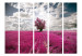 Room Separator Meadow in Fuchsia II - landscape of a purple meadow with a tree 134116 additionalThumb 3