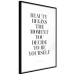 Poster Where Beauty Begins - black English quote on a white background 134216 additionalThumb 8