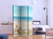 Folding Screen Blue Tranquility (3-piece) - beach landscape and blue sea 134316 additionalThumb 2
