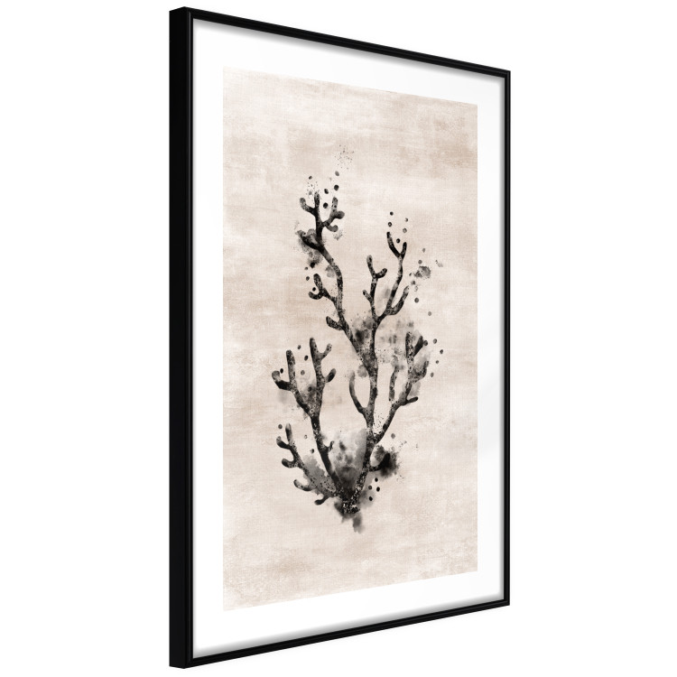 Wall Poster Oceanic Beauty - dark plant composition on a beige textured background 134516 additionalImage 8