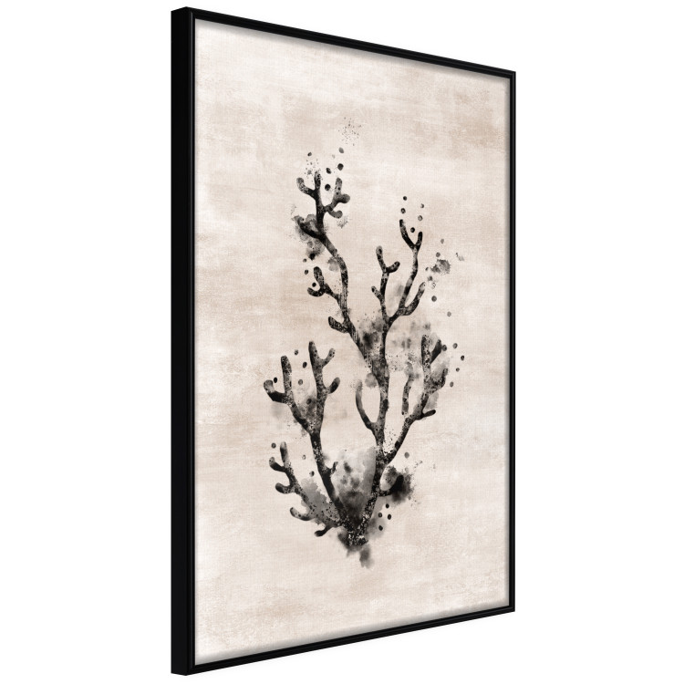 Wall Poster Oceanic Beauty - dark plant composition on a beige textured background 134516 additionalImage 13