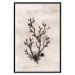Wall Poster Oceanic Beauty - dark plant composition on a beige textured background 134516 additionalThumb 18