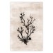 Wall Poster Oceanic Beauty - dark plant composition on a beige textured background 134516