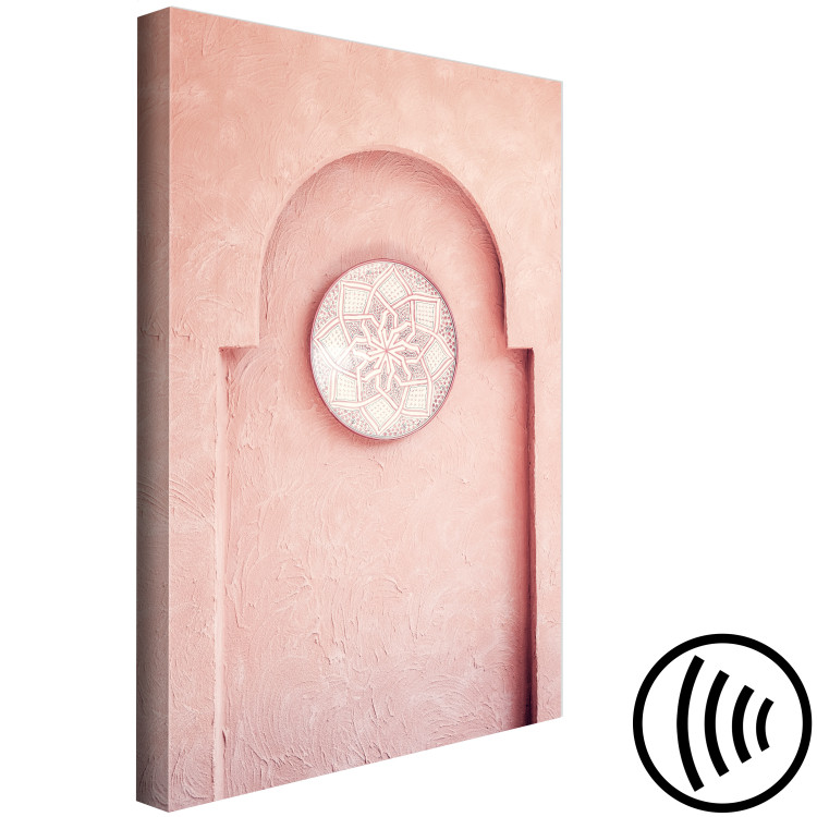 Canvas Pink Niche (1-piece) Vertical - Moroccan Arab architecture 134716 additionalImage 6