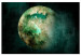 Canvas Art Print Primeval land - picture of the planet in blurry green colors 135016