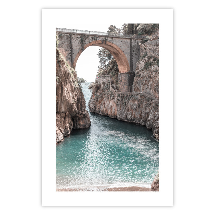 Wall Poster Bridge in Positano - summer landscape of Italian architecture among rocks 135916 additionalImage 11