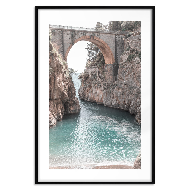 Wall Poster Bridge in Positano - summer landscape of Italian architecture among rocks 135916 additionalImage 14