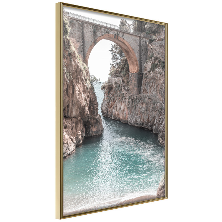 Wall Poster Bridge in Positano - summer landscape of Italian architecture among rocks 135916 additionalImage 8