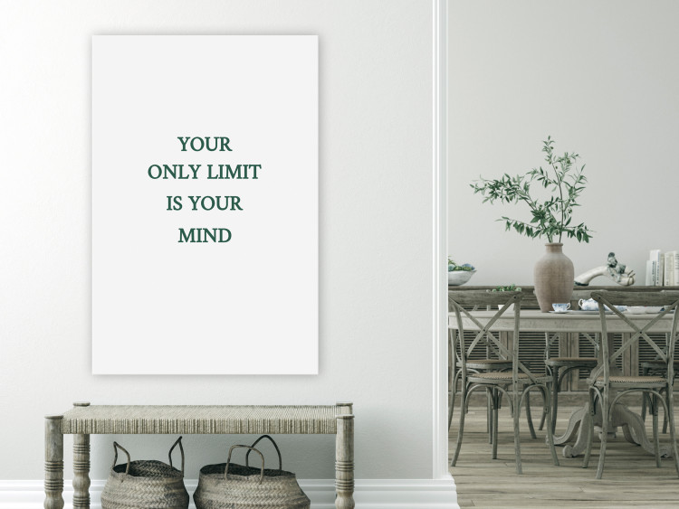 Canvas Art Print Your only limit is your mind - quote in English 137216 additionalImage 3