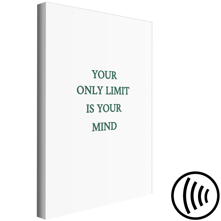 Canvas Art Print Your only limit is your mind - quote in English 137216 additionalImage 6