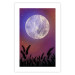 Poster Night in the Countryside - meadow landscape against a cosmic sky and bright moon 138216 additionalThumb 13